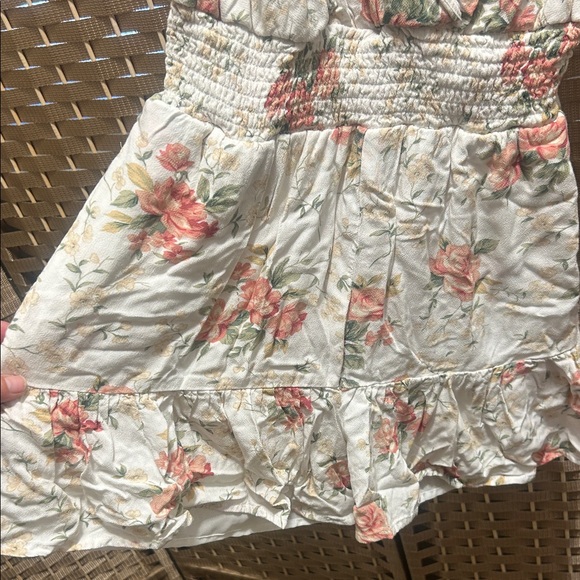 American Eagle Outfitters Floral Jumpsuit - Cream and Pink - Picture 3 of 6